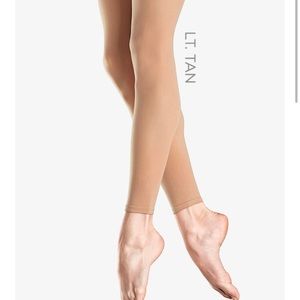 Bloch Endura Light Tan Footless Dance Tights